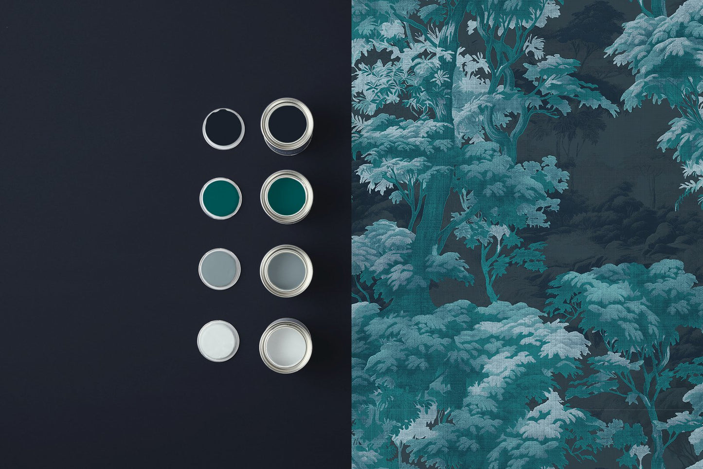 Bobarts Garden Wallpaper - Midnight - Graham & Brown - 127936 - Premier Wallcovering