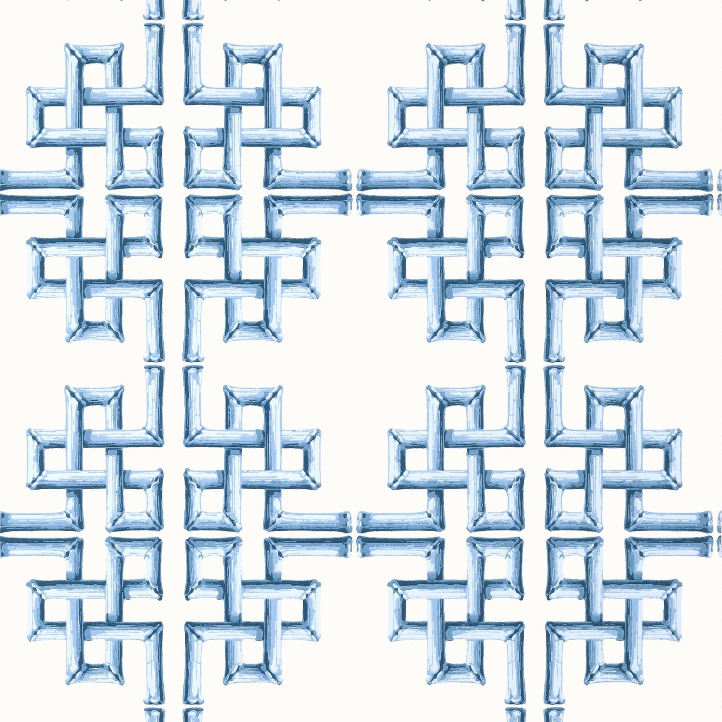 Boca Bamboo Wallpaper - Blue - Thibaut - T13901 - Premier Wallcovering