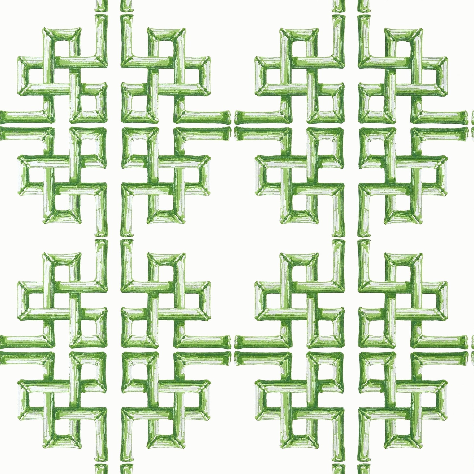 Boca Bamboo Wallpaper - Green - Thibaut - T13900 - Premier Wallcovering