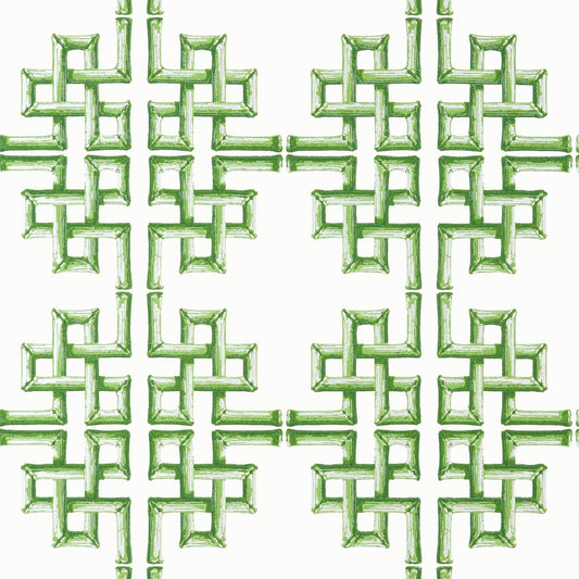 Boca Bamboo Wallpaper - Green - Thibaut - T13900 - Premier Wallcovering