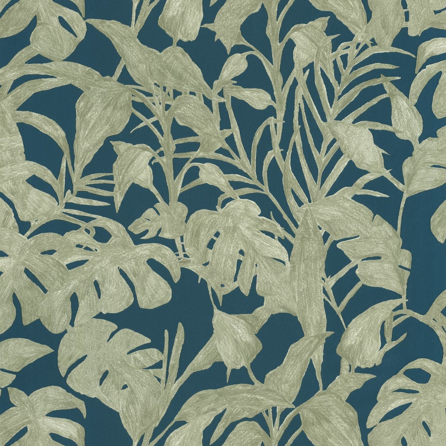 Bogota Wallpaper - Kaki Bleu - Caselio - 103876715 - Premier Wallcovering