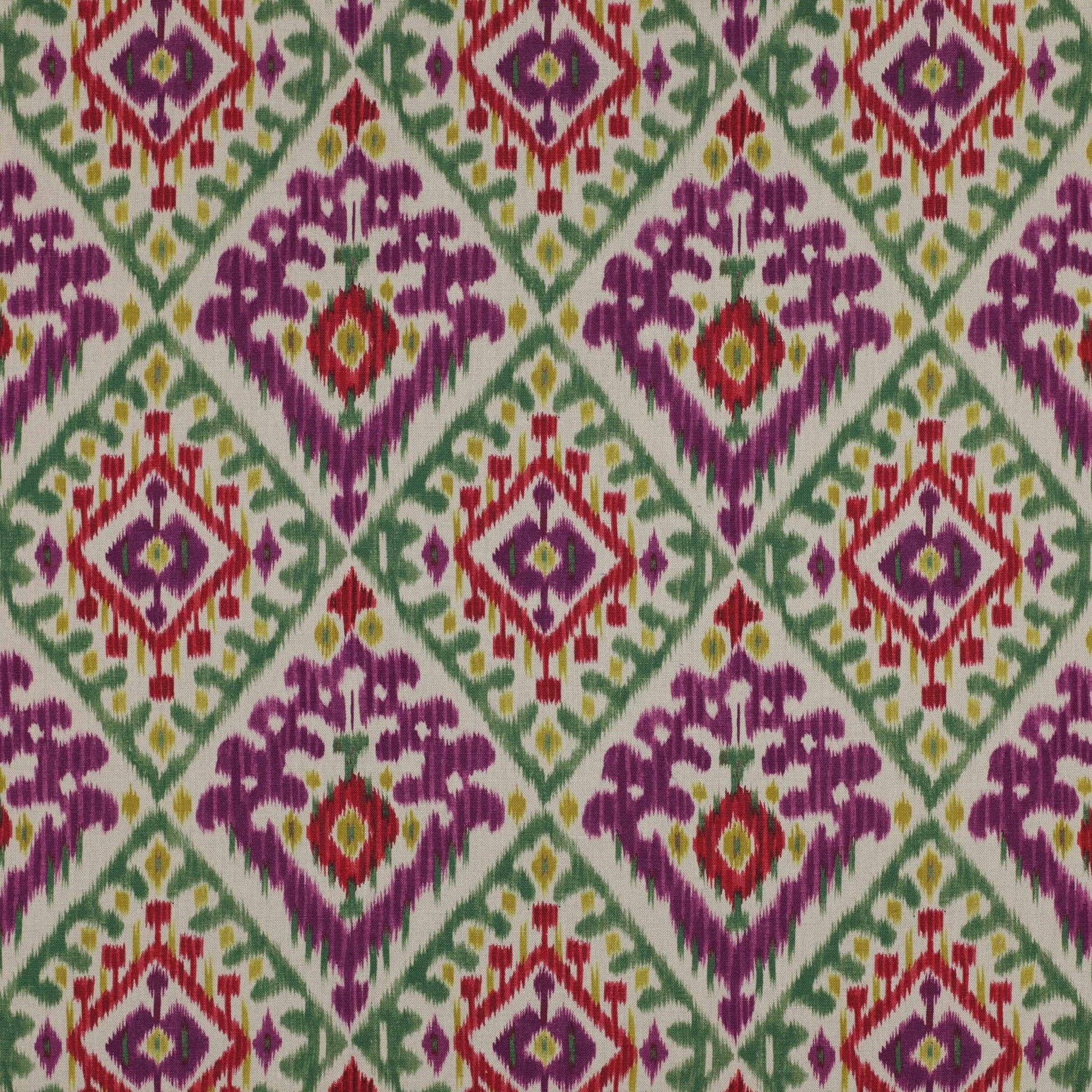 Boheme Fabric - Vert/Parme - Manuel Canovas - 04763/01 - Premier Wallcovering