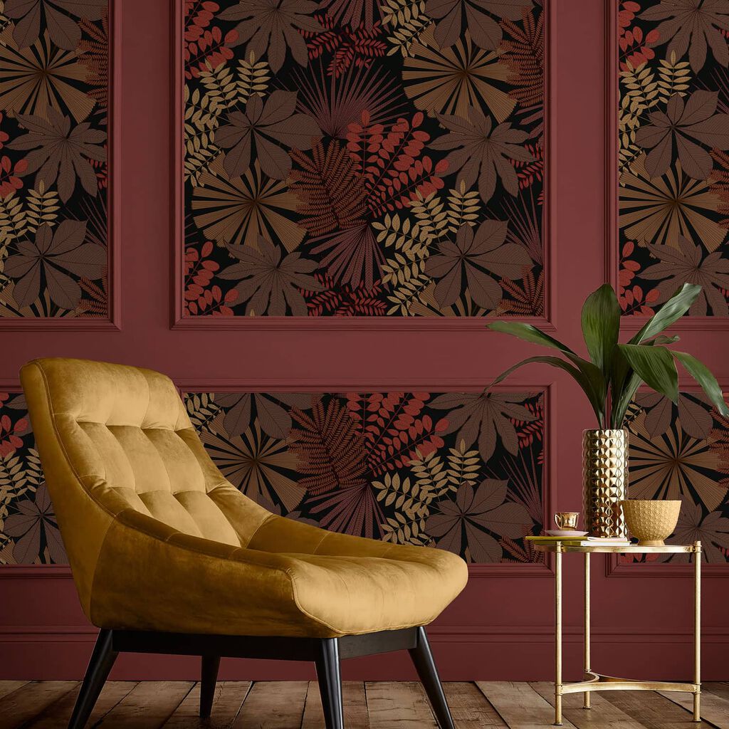 Bohemia Wallpaper - Alizarin - Graham & Brown - 119666 - Premier Wallcovering