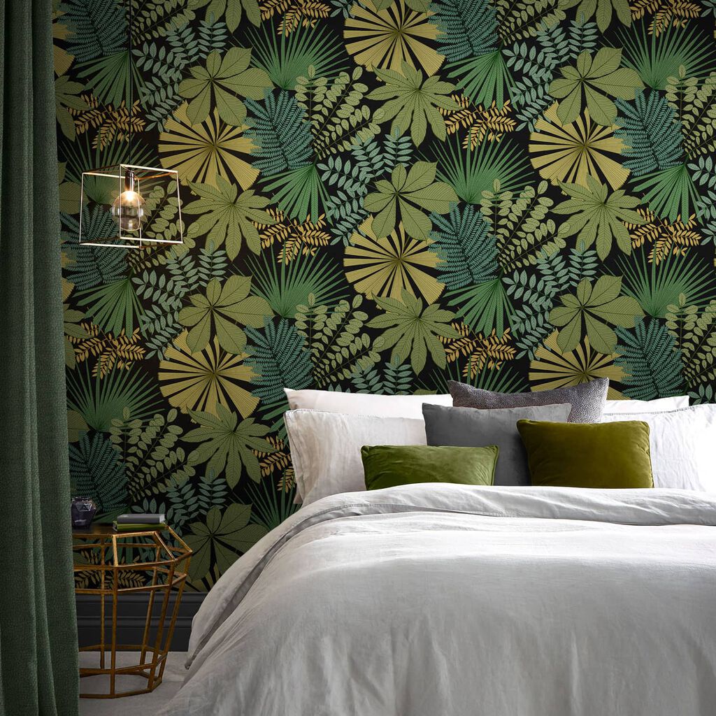 Bohemia Wallpaper - Green - Graham & Brown - 119668 - Premier Wallcovering