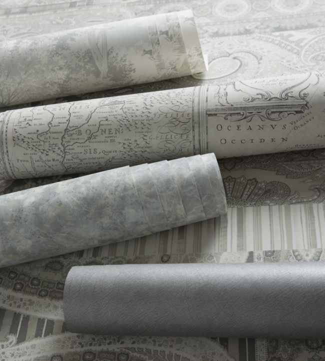 Bohemian Texture Wallpaper - Oyster - Mulberry Home - FG083/J104 - Premier Wallcovering