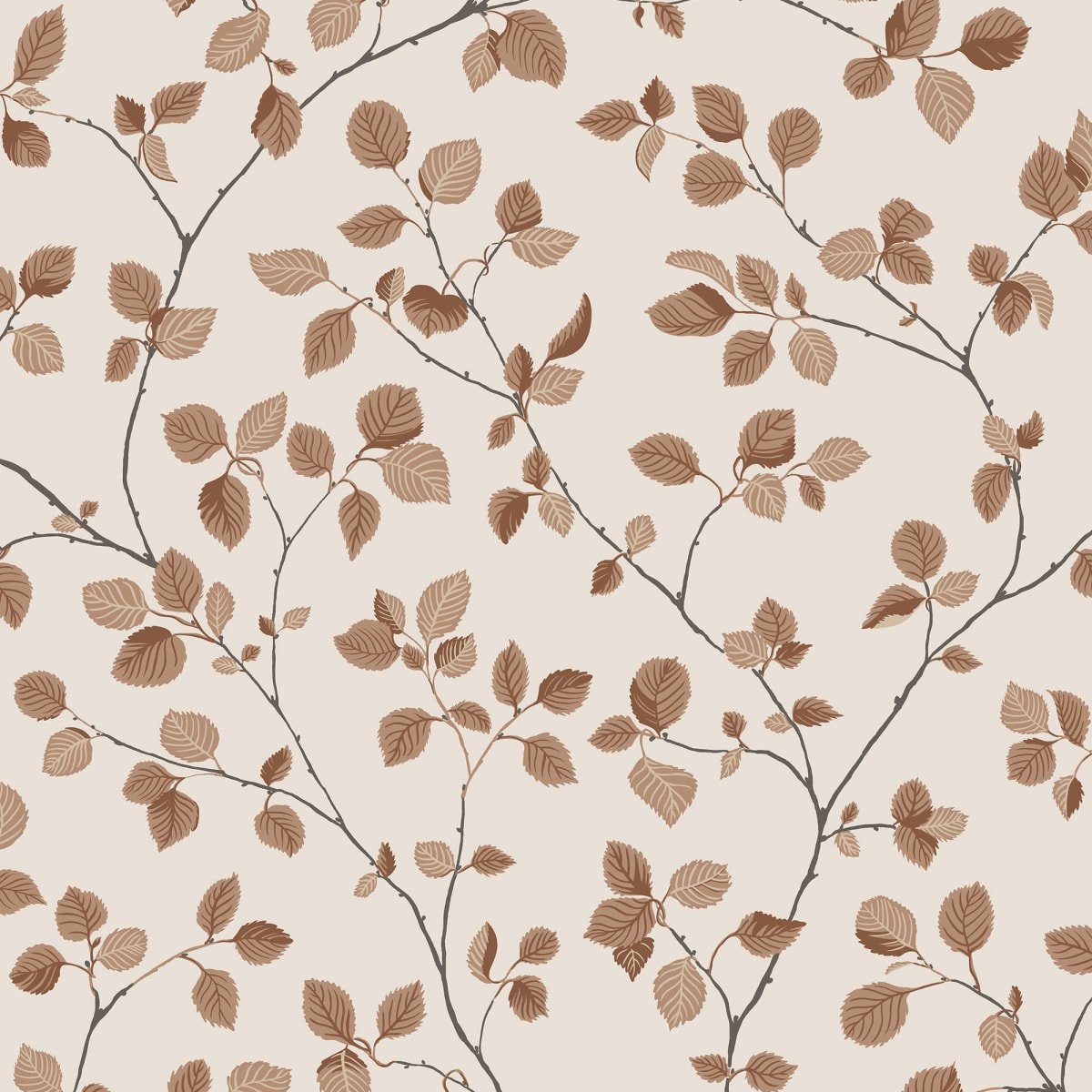 Bokskog Wallpaper - Terracotta - Sandberg - S10324 - Premier Wallcovering