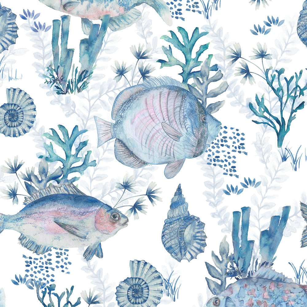Bollu Wallpaper - Marine - Voyage Maison - BOLLU/WPO/MAR - Premier Wallcovering