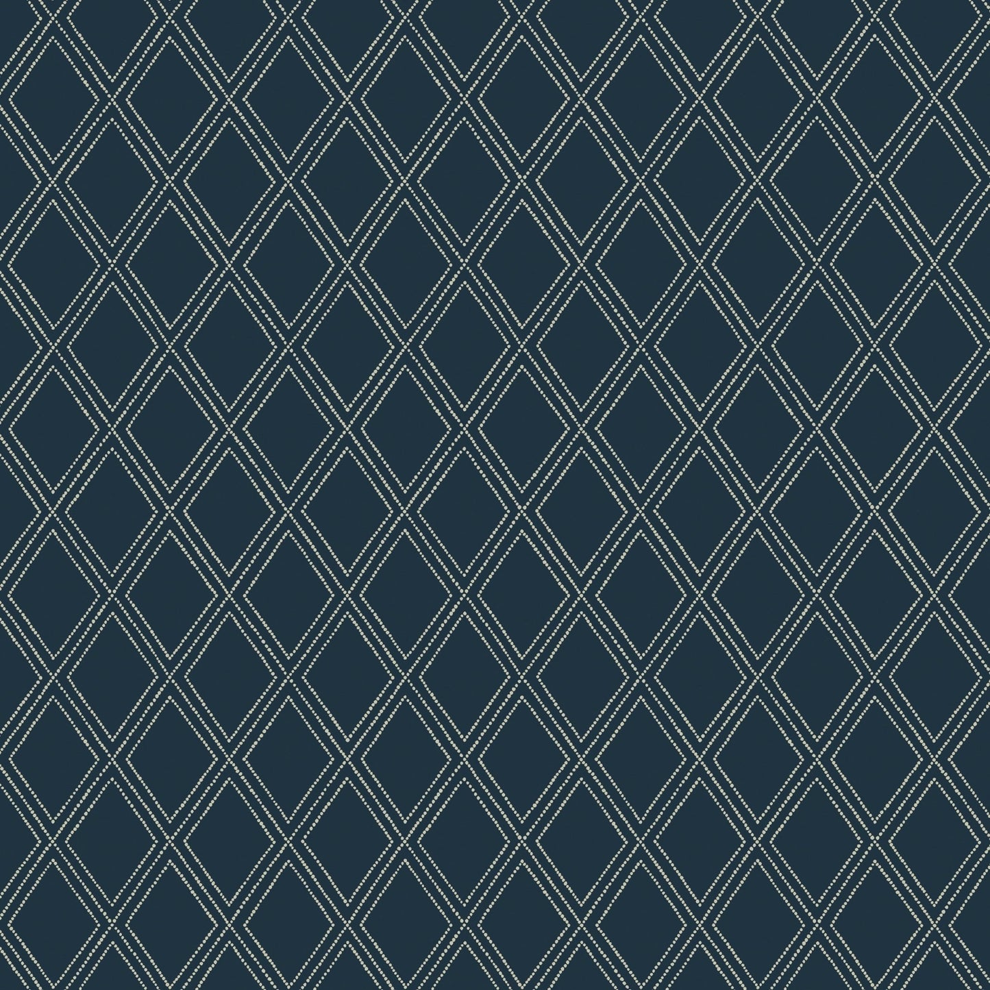 Bonaire Wallpaper - Cream on Navy - Thibaut - T88753 - Premier Wallcovering