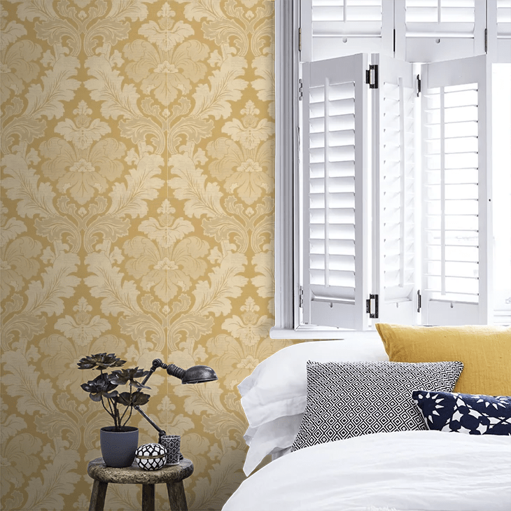 Bonaparte Wallpaper - Pure Gold - Little Greene - 0284BPPUREG - Premier Wallcovering