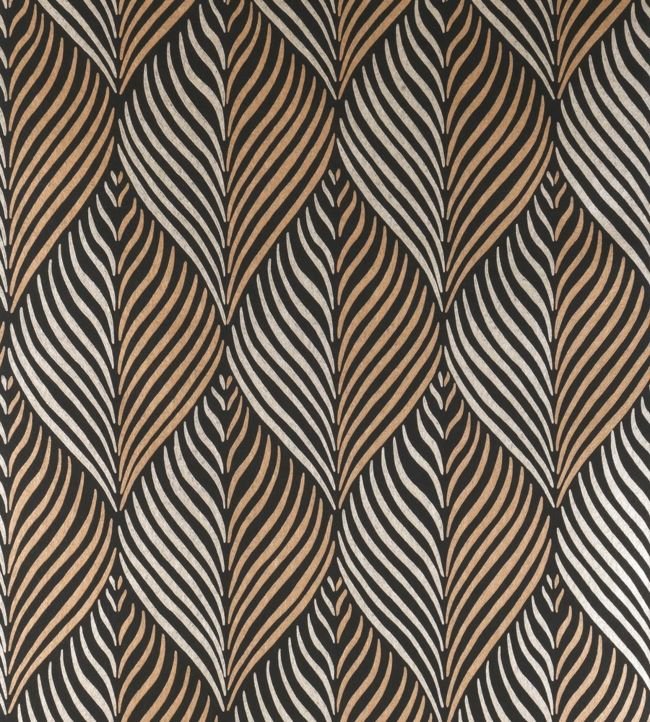 Bonnelles Wallpaper - Black/Gilver - Nina Campbell - NCW4352 - 06 - Premier Wallcovering