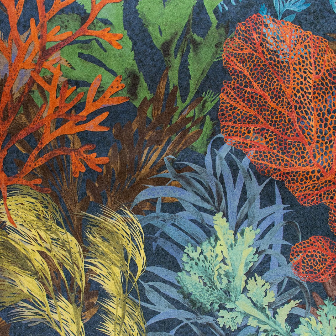 Bora Bora Tropical Wallpaper - Blueberry - Hohenberger - 26733 - Premier Wallcovering