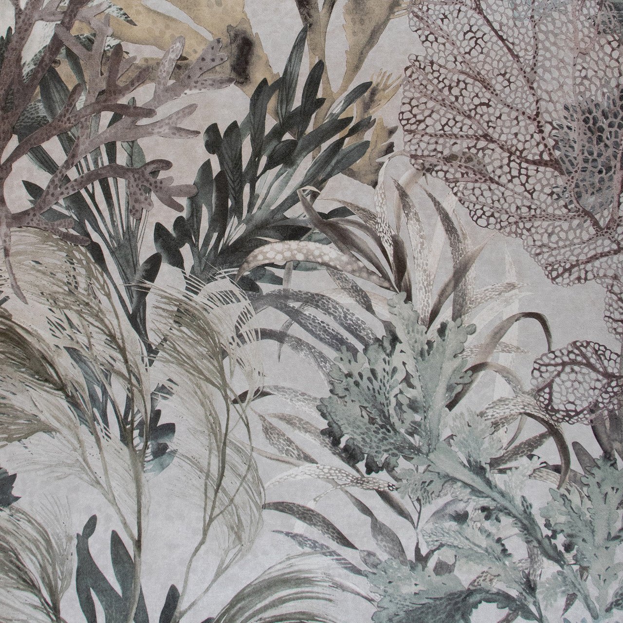 Bora Bora Tropical Wallpaper - Mushroom - Hohenberger - 26735 - Premier Wallcovering