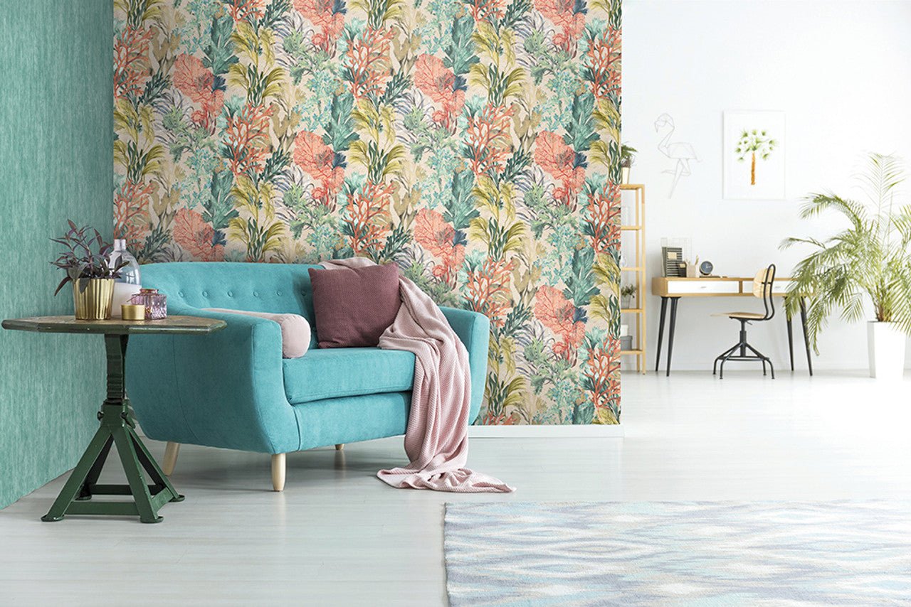 Bora Bora Tropical Wallpaper - Coconut - Hohenberger - 26734 - Premier Wallcovering