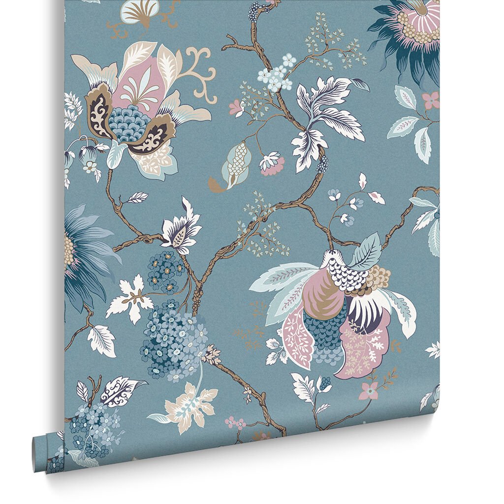 Bordado Wallpaper - Aegean - Graham & Brown - 105765 - Premier Wallcovering