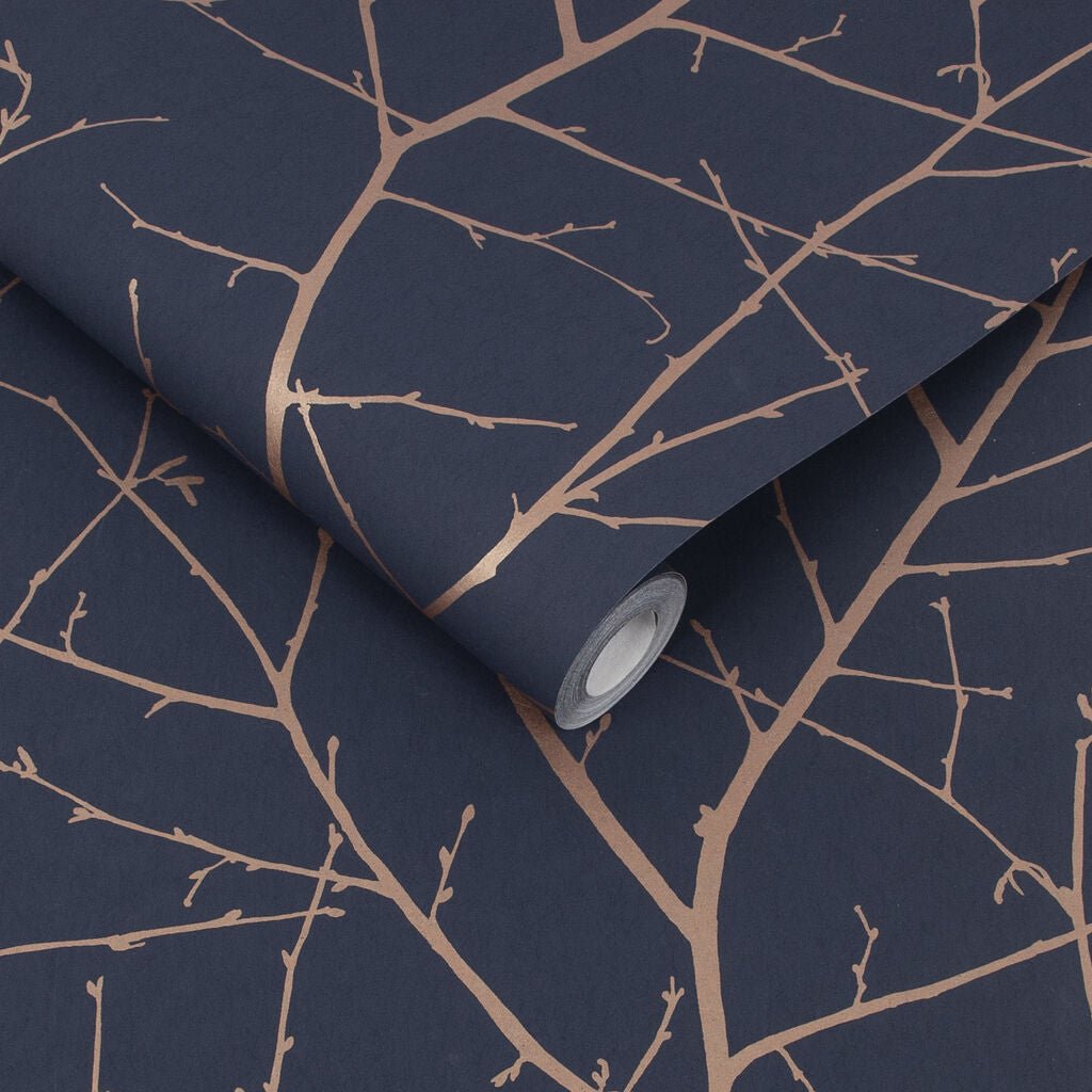 Boreas Wallpaper - Midnight - Graham & Brown - 107581 - Premier Wallcovering