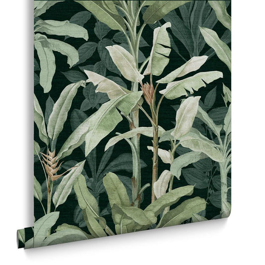 Borneo Wallpaper - Emerald - Graham & Brown - 118032 - Premier Wallcovering