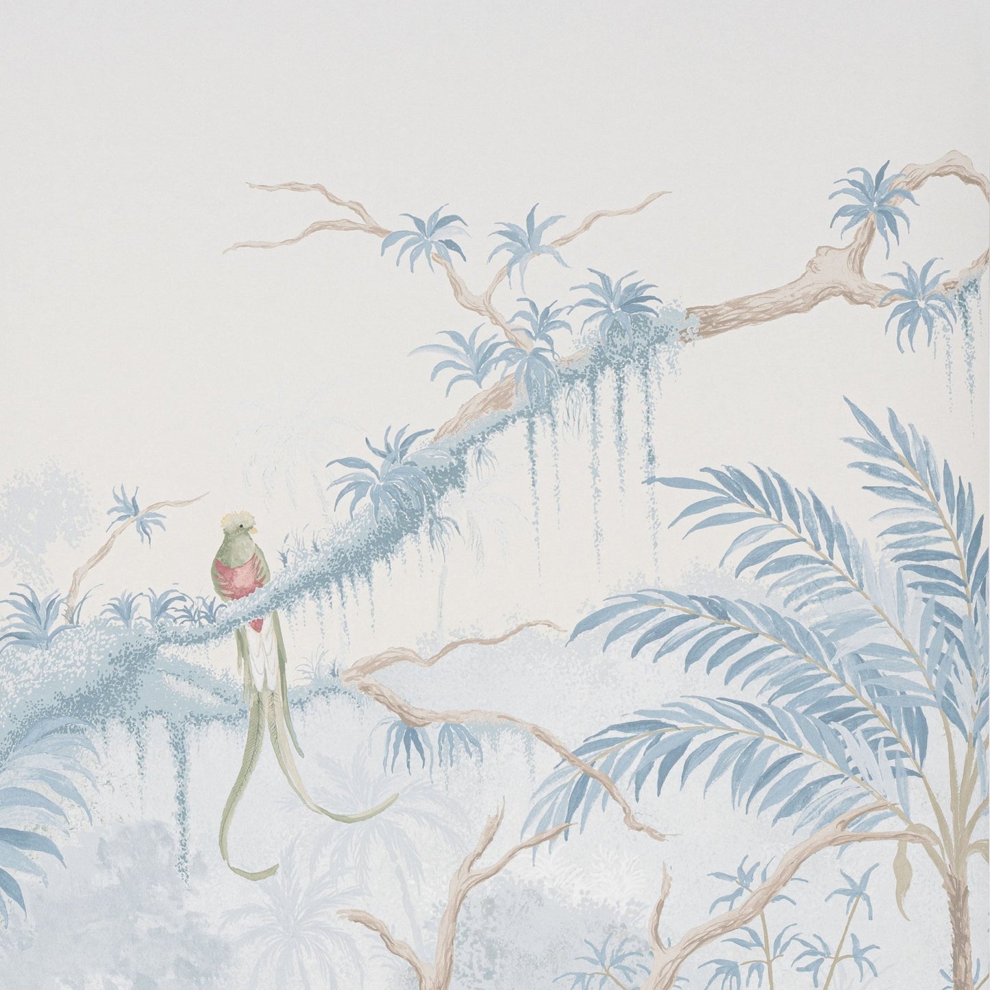 Borneo Wallpaper - Celeste - Manuel Canovas - 03126-02 - Premier Wallcovering