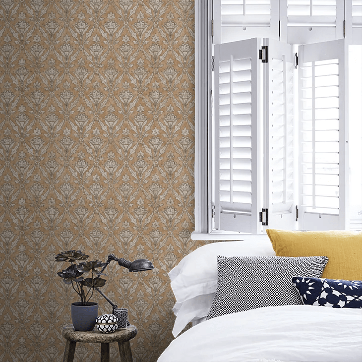 Borough High St Wallpaper - Gold - Little Greene - 0251BHFOILZ - Premier Wallcovering