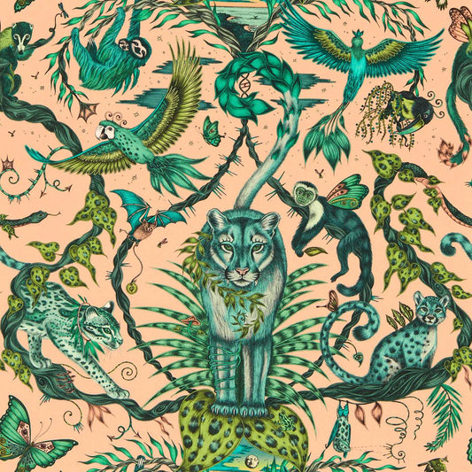 Bosque Dreams Wallpaper - Pink - Clarke & Clarke - Emma J Shipley - W0213/04 - Premier Wallcovering