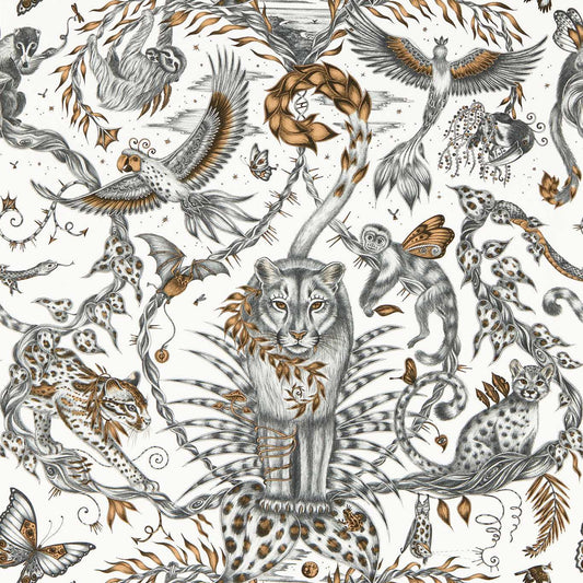 Bosque Dreams Wallpaper - Bronze - Clarke & Clarke - Emma J Shipley - W0213/01 - Premier Wallcovering
