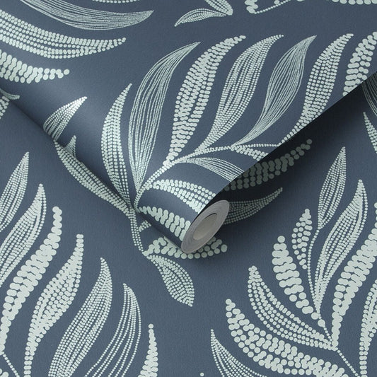 Botanica Wallpaper - Teal - Graham & Brown - 105452 - Premier Wallcovering