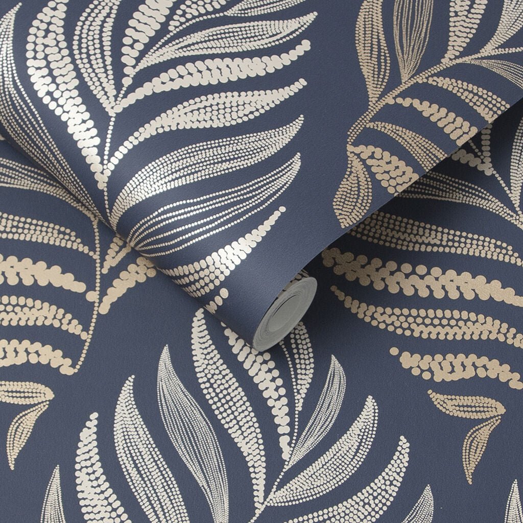 Botanica Wallpaper - Midnight - Graham & Brown - 105454 - Premier Wallcovering
