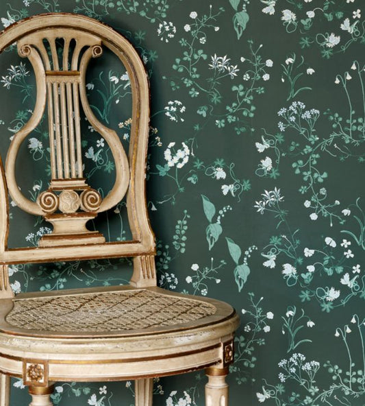 Botanica Wallpaper - Woodland Green - BG2400201 - Barneby Gates - Premier Wallcovering