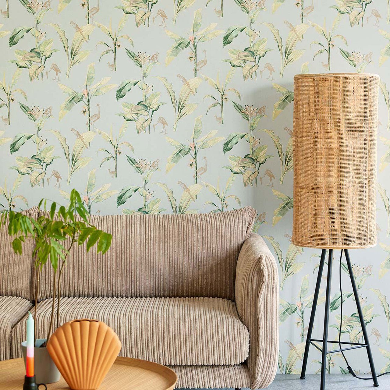 Botanical Oasis Wallpaper - Blue - Eijffinger - 317341 - Premier Wallcovering