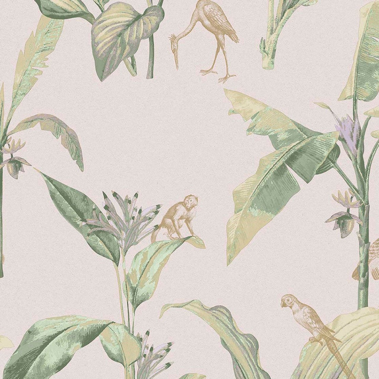 Botanical Oasis Wallpaper - Blush - Eijffinger - 317342 - Premier Wallcovering