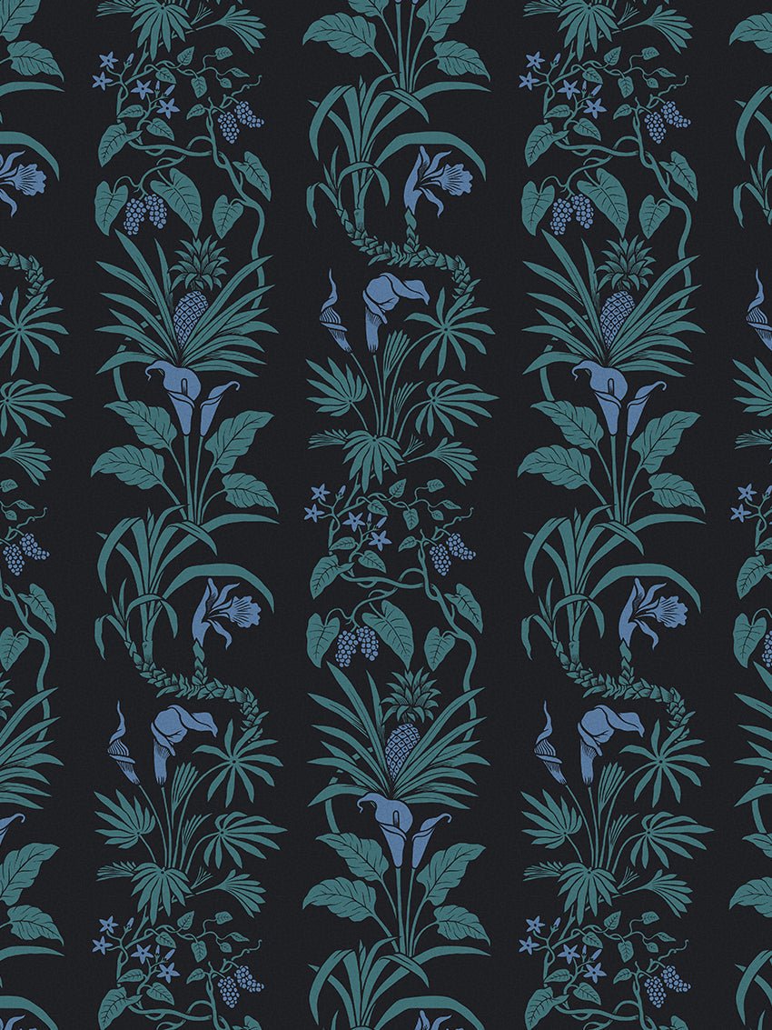 Botanize Wallpaper - Blackberry - Divine Savages - DVS044-BOT-BLK-WR - Premier Wallcovering