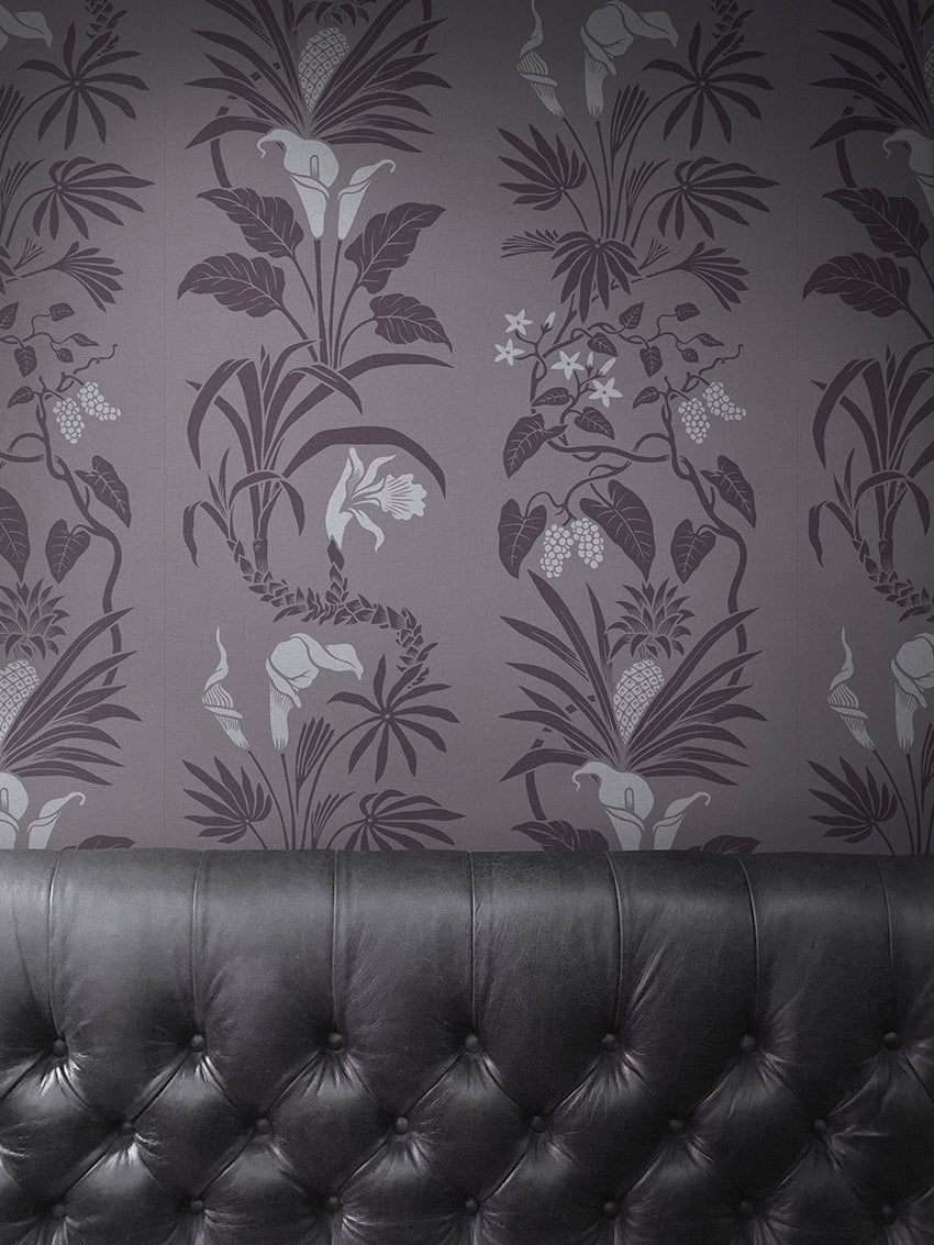 Botanize Wallpaper - Heather - Divine Savages - DVS042-BOT-HTH-WR - Premier Wallcovering