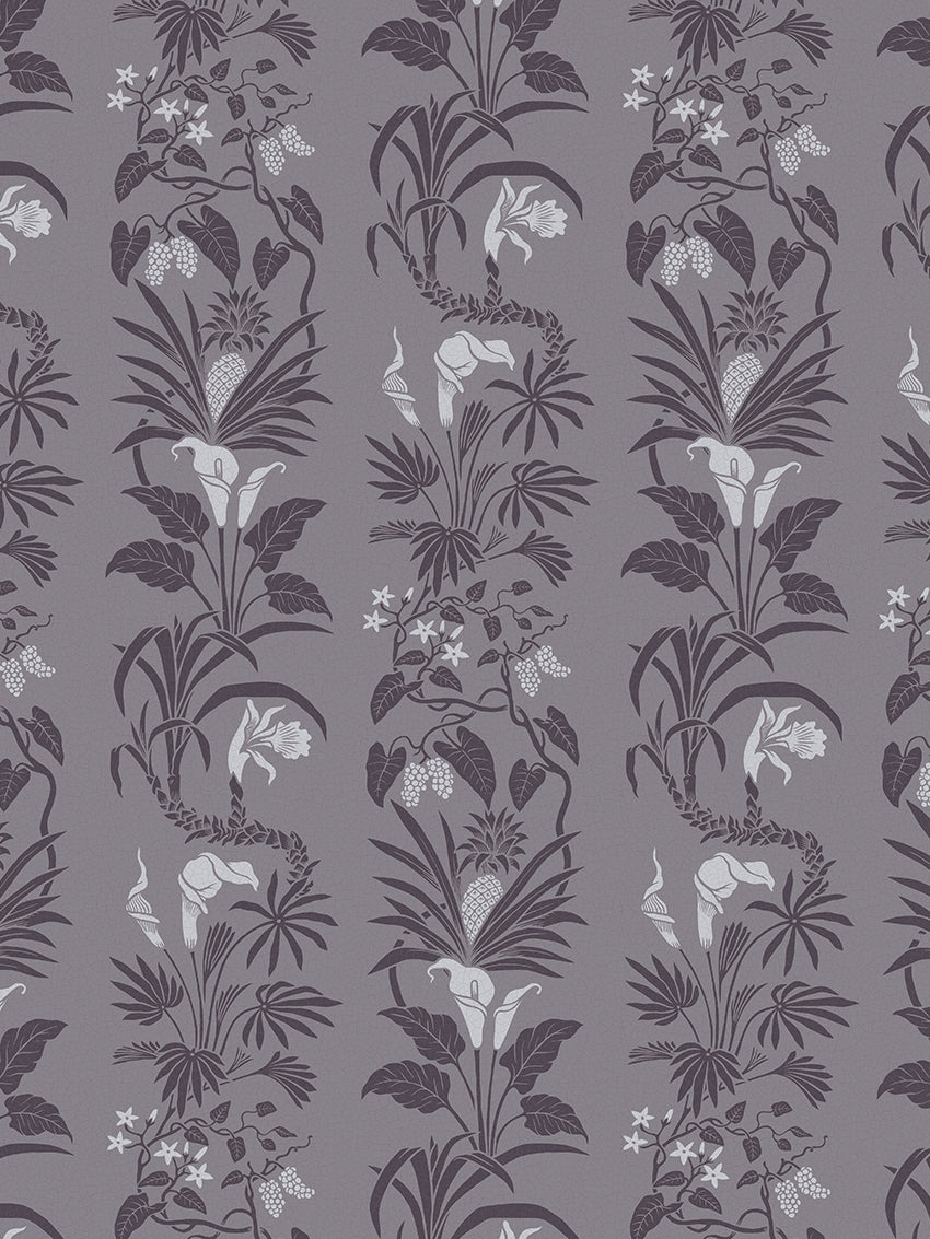 Botanize Wallpaper - Heather - Divine Savages - DVS042-BOT-HTH-WR - Premier Wallcovering