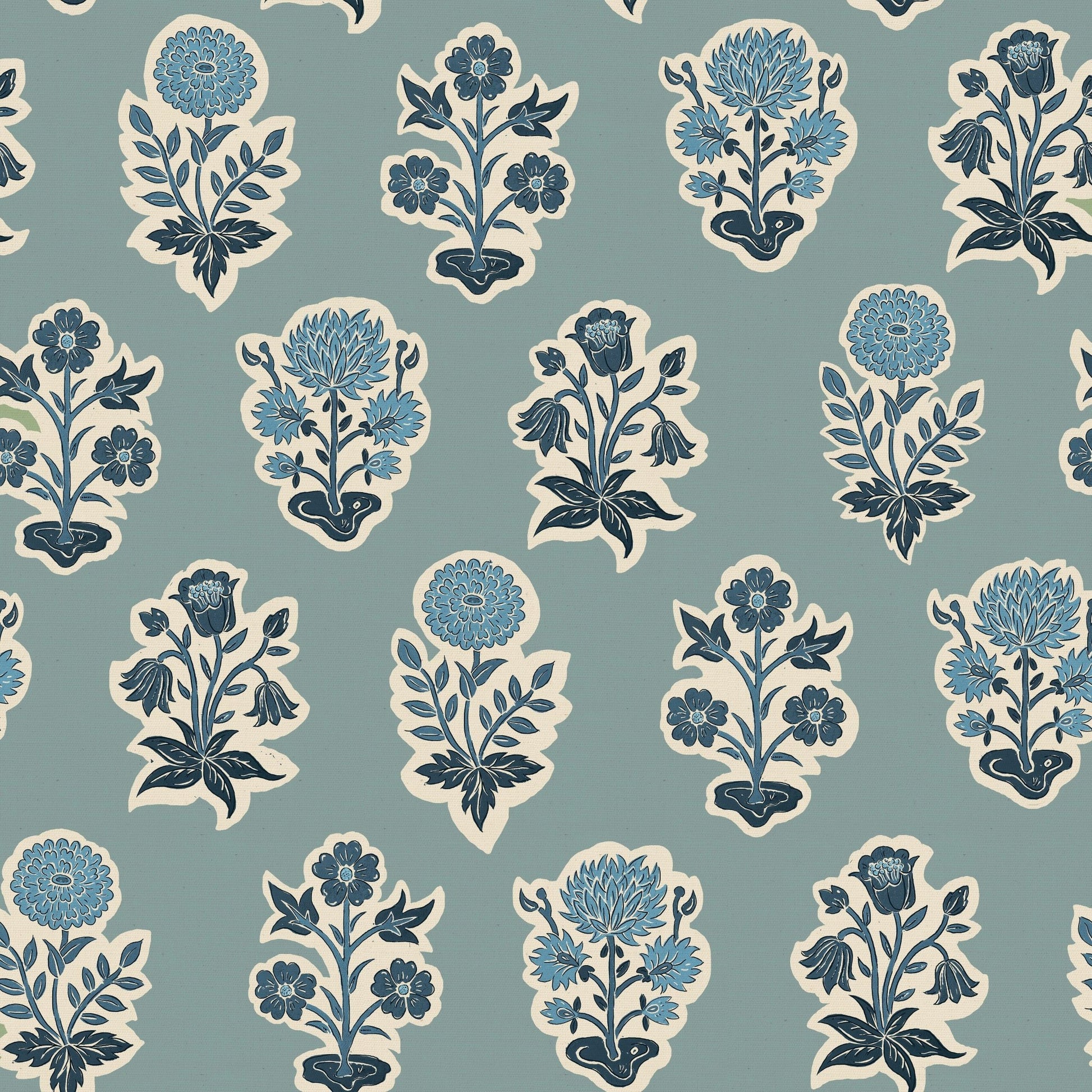 Botany Wallpaper - Cerulean - Wear The Walls - BOCB8076U52 - Premier Wallcovering