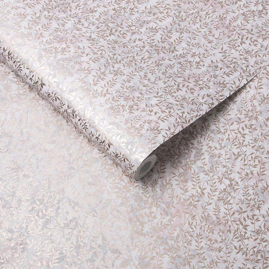Botany Wallpaper - Soft Rose Gold - Graham & Brown - 105116 - Premier Wallcovering