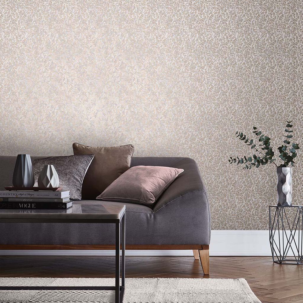 Botany Wallpaper - Soft Rose Gold - Graham & Brown - 105116 - Premier Wallcovering