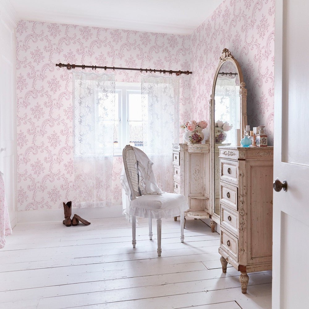 Boudoir Beauty Wallpaper - Shabby Chic - 125113 - Premier Wallcovering