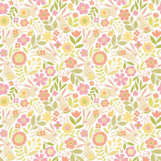 Bouncing Binnies Wallpaper - Dolly Mixtures - Hoopla Walls - HWA1314W - Premier Wallcovering