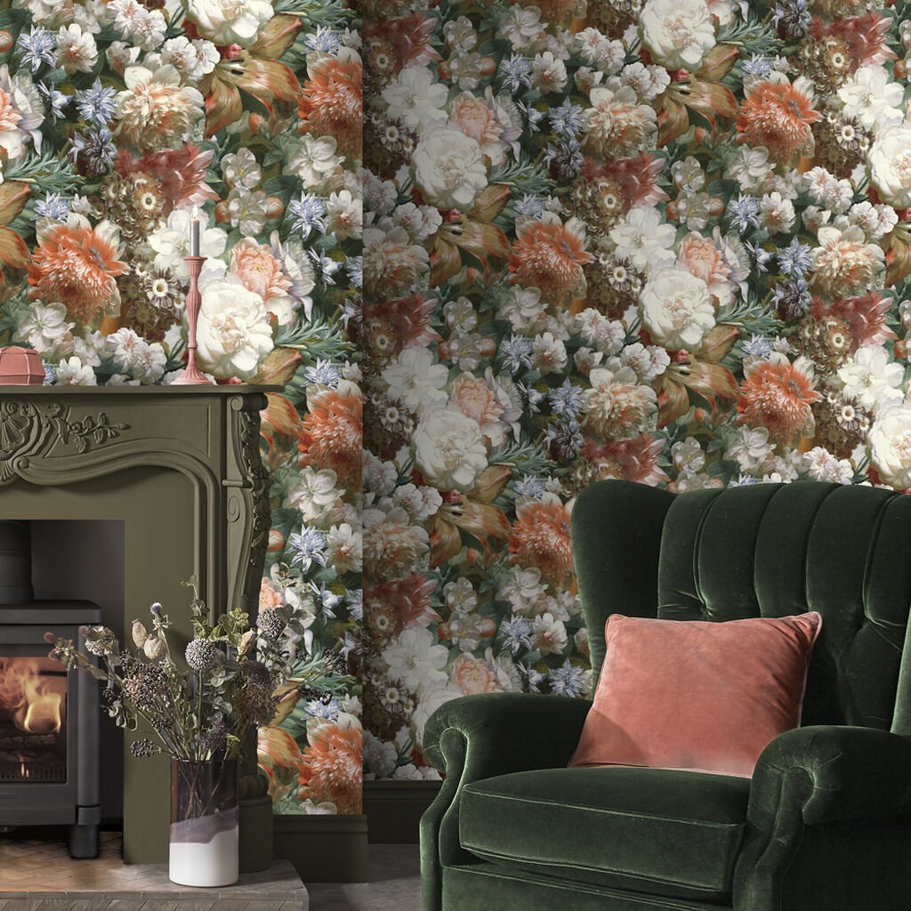 Bouquet Wallpaper - Multi - Graham & Brown - 107870 - Premier Wallcovering