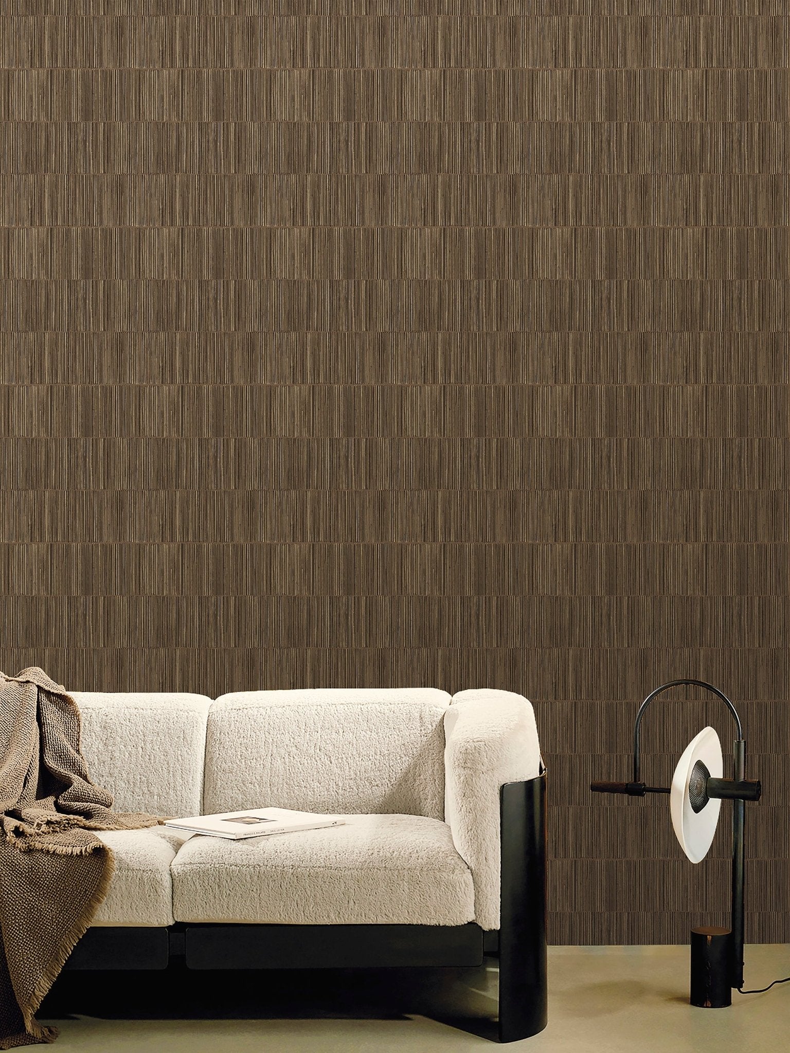 Boutique Bamboo Wallpaper - Sheen Bronze Brown - Galerie - SP - JA3005 - Premier Wallcovering