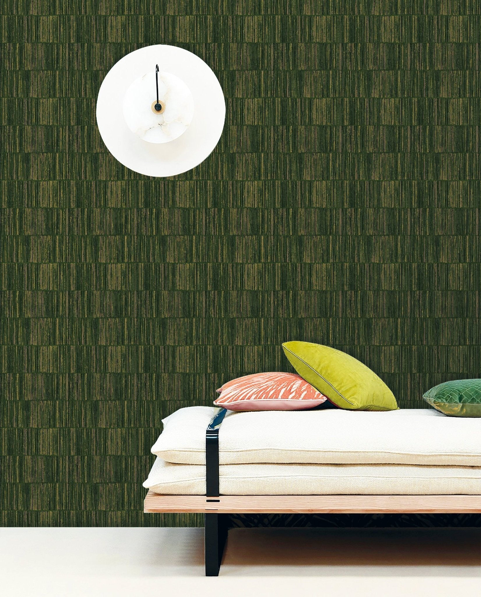 Boutique Bamboo Wallpaper - Green - Galerie - SP - JA3006 - Premier Wallcovering