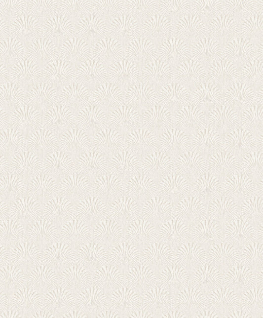 Boutique Fan Wallpaper - White - Galerie - F - AF7001 - Premier Wallcovering