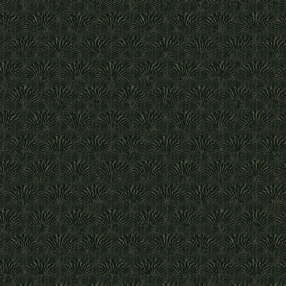 Boutique Fan Wallpaper - Green - Galerie - F-AF7006 - Premier Wallcovering