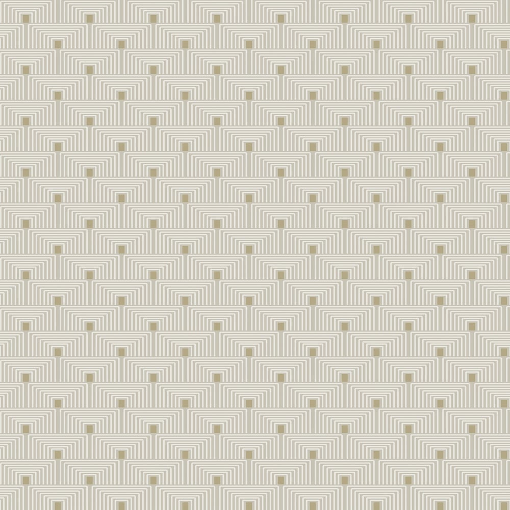 Boutique Geo Key Wallpaper - Metallic Cream - Galerie - F-PL3001 - Premier Wallcovering