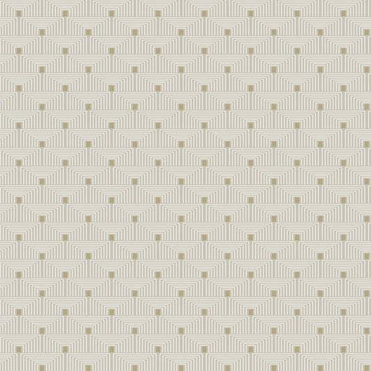 Boutique Geo Key Wallpaper - Metallic Cream - Galerie - F-PL3001 - Premier Wallcovering