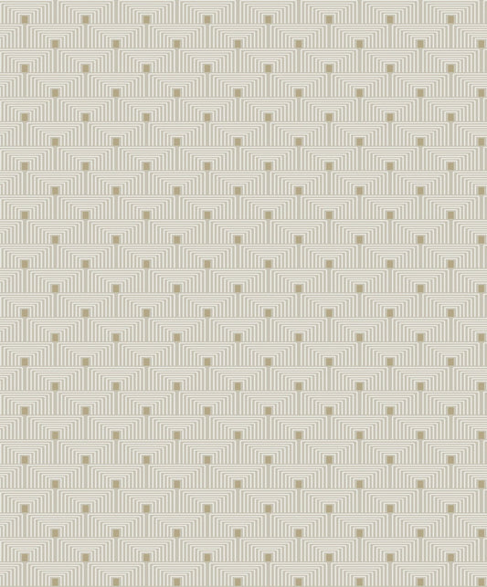 Boutique Geo Key Wallpaper - Metallic Cream - Galerie - F - PL3001 - Premier Wallcovering