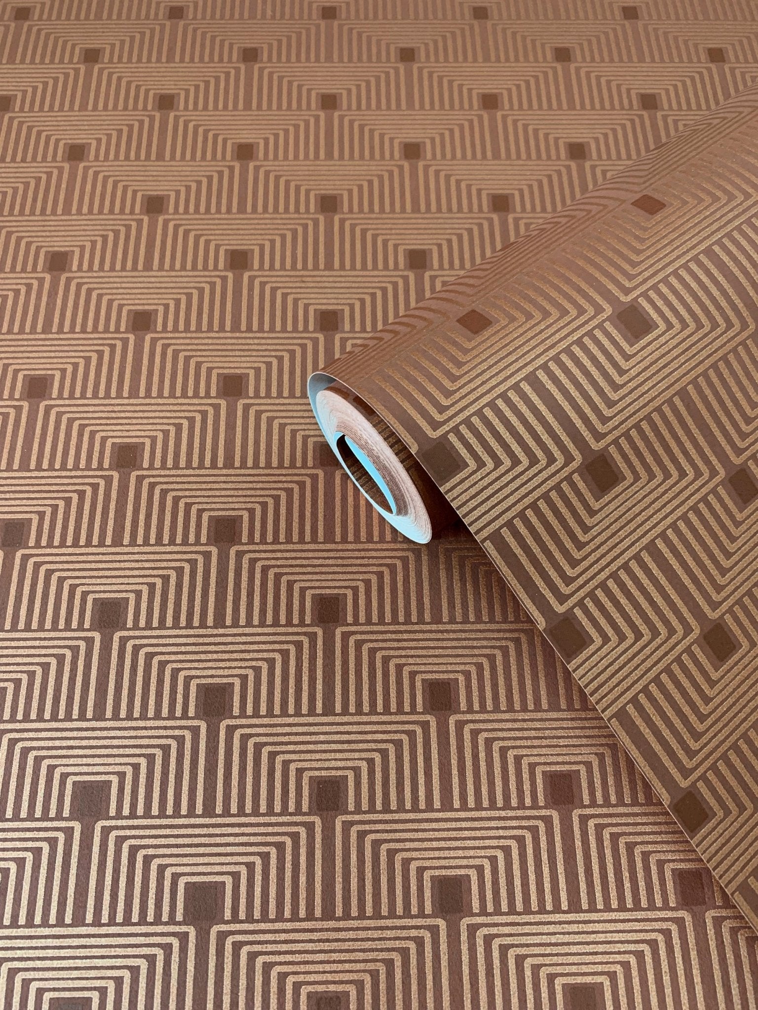 Boutique Geo Key Wallpaper - Orange - Galerie - F - PL3007 - Premier Wallcovering