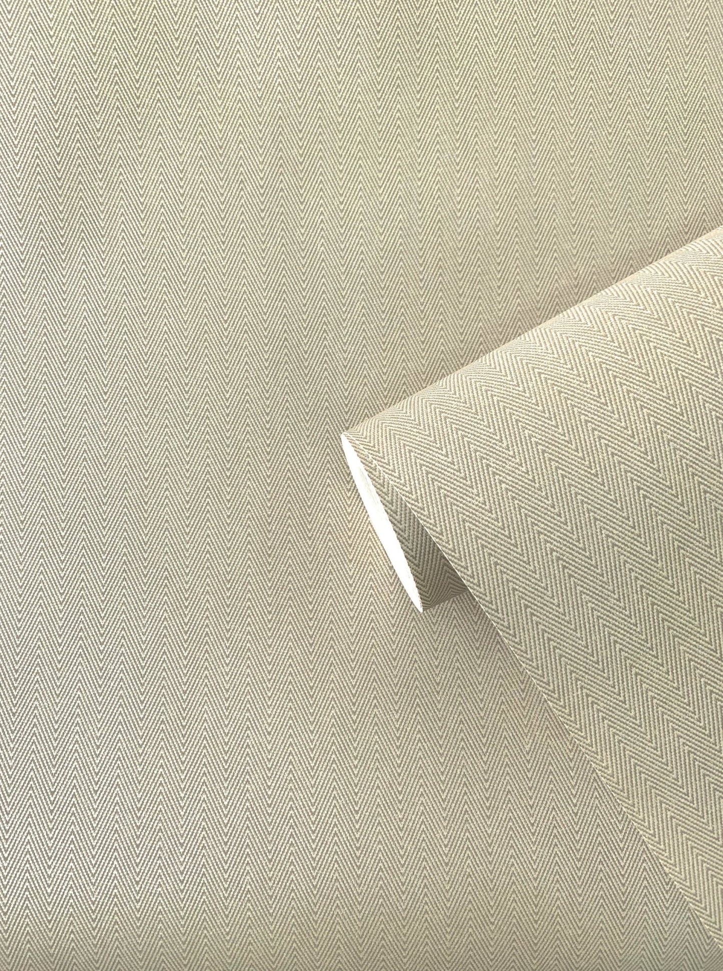 Boutique Herringbone Wallpaper - Beige - Galerie - F - WH3006 - Premier Wallcovering