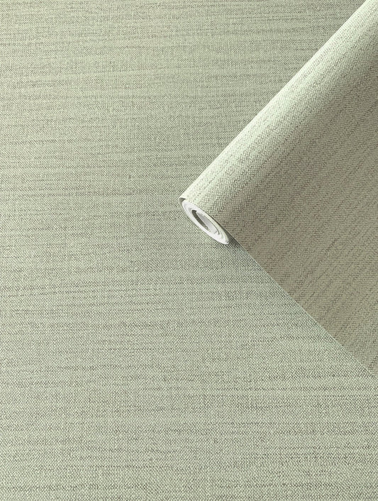 Boutique Horizontal Weave Wallpaper - Green - Galerie - F - FG6008 - Premier Wallcovering