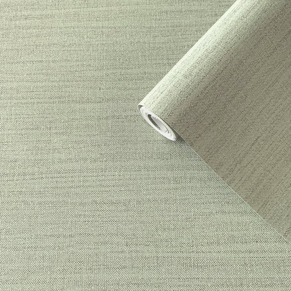 Boutique Horizontal Weave Wallpaper - Green - Galerie - F-FG6008 - Premier Wallcovering