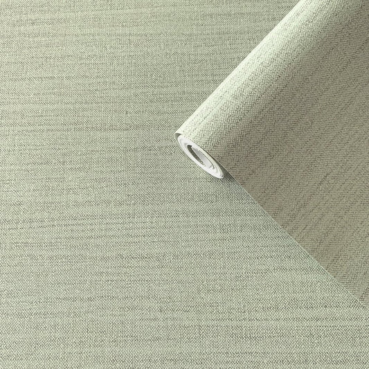Boutique Horizontal Weave Wallpaper - Green - Galerie - F-FG6008 - Premier Wallcovering